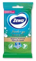 Вологі серветки Zewa Moist HA Fresh-To-Go Protect 10 шт. - мініатюра 2