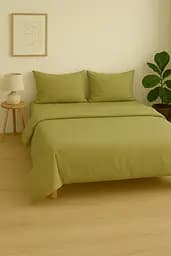 Комплект постельного белья бязь салатовый - двуспальный