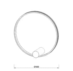 Бра Kloodi KD-RG BRA 400 24W 3К BK - мініатюра 2