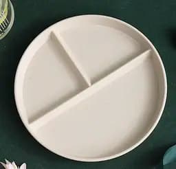 Экологическая обеденная тарелка из пшеничной соломы, разделенная 22 см