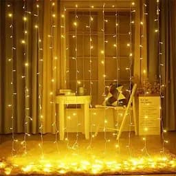 Светодиодная гирлянда-занавес Xmas 220В с Пультом ДУ 204LED 3x2м Теплый белый