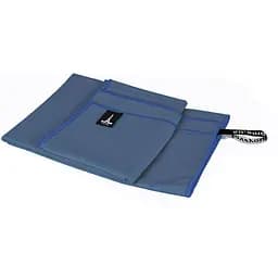 Дорожній спортивний рушник Love You з мікрофібри з чохлом 50х90 см см димчасто-синій (60172)