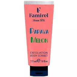 Ексфоліант-сорбет для тіла Famirel Home Spa Диня і Папайя 225 мл
