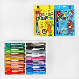 Масляна пастель C 60739 18 кольорів, в коробці (6900067607393) Рожевий