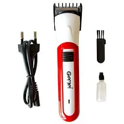 Акумуляторний чоловічий тример для бороди вусів та тіла Gemei GM 702 3W Red