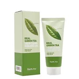 Пілінг-гель з зеленим чаєм Real Green tea Deep Clear Peeling Gel FarmStay 100 мл