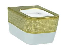 Унитаз подвесной Idevit Halley Iderimless 3204-2616-1101, Золотой