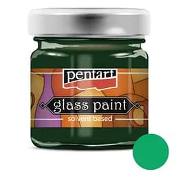 Фарба вітражна Pentart на основі розч. холодної фіксації Зелена 30 мл