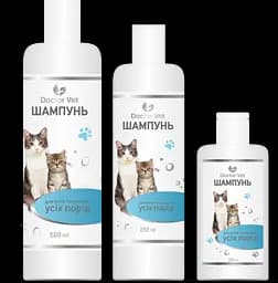 Шампунь для котів та кошенят усіх порід Doctor Vet 100 мл - мініатюра 4