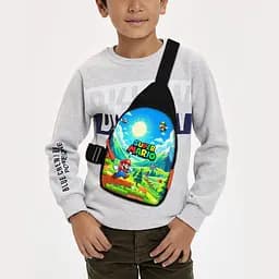 Сумка через плечо детская Супер Марио 29х17 см сумка слинг для мальчика (02173)