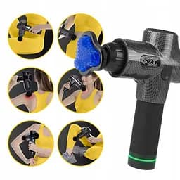Ручний перкусійний масажер 4FIZJO Massage Gun Ultra Cool Edition 100 Вт (масажний пістолет) MG05 (P-5905973401470) - мініатюра 8