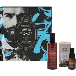 Подарунковий набір Phytorelax Laboratories Men's Grooming Barber Shop: гель для вмивання бороди та обличчя 200 мл + олія для бороди 30 мл
