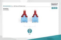Патч-корд Assmann CAT 5e U-UTP, ПВХ AWG 26/7, 3 м DK-1512-030/R Red