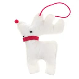 Прикраса для ялинки Offtop Олень біла (855078)