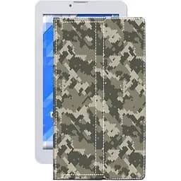 Чохол StatusCASE з екошкіри для планшету Pixus Play V4.0.7 3G Хаки-зелений