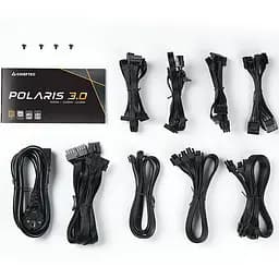 БЖ 1250W Chieftec POLARIS 3.0 PPS-1250FC-A3, 135 mm, 80+ GOLD, Cable management, retail - мініатюра 8