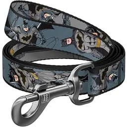 Поводок для собак Waudog Nylon нейлоновый, рисунок "Тень Бэтмена", S