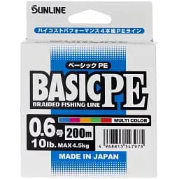 Шнур Sunline Basic PE 200 м (Multi Color) 0.6/0.132 мм 10 lb/4.5 кг - мініатюра 2