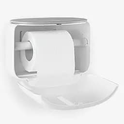 Тримач для туалетного паперу МВМ My Home 228x158x163 мм (BP-43 WHITE/GRAY) - мініатюра 5