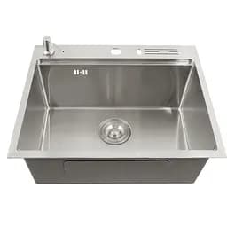 Мийка для кухні Nett NS-5747 накладна з нержавійки кухонна станція