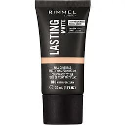 Тональна основа Rimmel Lasting Matte відтінок 010 (Warm Porcelain) 30 мл