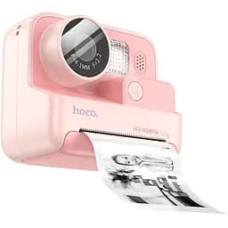 Детская фотокамера с моментальной печатью Hoco DV200 Dual lens Pink