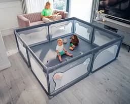 Манеж Lionelo 187x207 см (LO-WILLOW XL GREY CONCRETE) - мініатюра 5