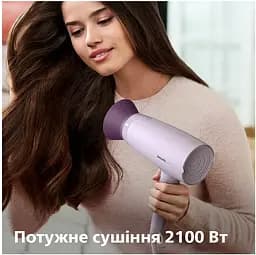 Фен для волосся Philips Thermo Protect 3000, бузковий (BHD341/10) - мініатюра 3
