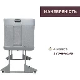 Дитяче ліжечко Chicco Next2Me Forever 3 в 1 сіре (79650.61) - мініатюра 2