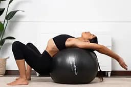 М'яч для фітнесу (фітбол) Power System PS-4011 Ø55 cm PRO Gymball Black (4011BK-0) - мініатюра 7
