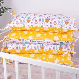 Подушка-борт MirSon Kids Time 18-0002 Sweet Home захисна біла 4 шт. - мініатюра 5