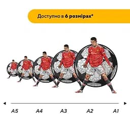 Пазл дерев'яний Роналдо, А3, Картонна коробка 200 елементів - мініатюра 2