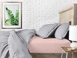Набір простирадл на резинці Cosas ROSE DOTS/ GREY STARS 160х200х20 см (Set_DropRose_StarGrey_160x200_2) - мініатюра 6