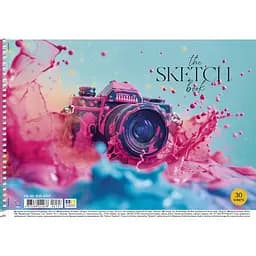 Альбом для малювання Школярик Фотокамера 30 аркушів (PB-SC-030-8507) 