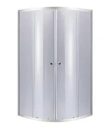 Набір Lidz Душова кабіна Latwa SC90x90.SAT.LOW.GR, напівкругла, скло тоноване 4 мм + Душовий піддон Kapielka ST90x90x15 - мініатюра 2