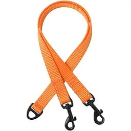 Поводок-спарка для собак рефлекторный Barksi Active (ширина 16 мм, длина 40 см) оранжевый