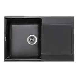 Кухонна мийка Lidz 790x495/230 BLM-14 (LIDZBLM14790495230), Чорний