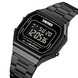 Наручний годинник чоловічий 1647BK Black Skmei acs0030657 - мініатюра 3