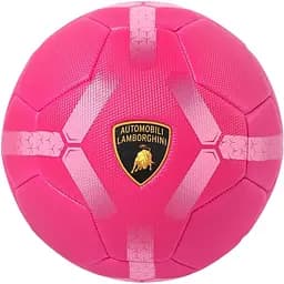 Футбольний м'яч Lamborghini розмір 5 рожевий (38503)