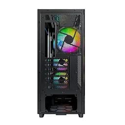 Корпус Montech X5, Black, Mid Tower, без БЖ, для E-ATX / ATX / Micro ATX / Mini ITX, 1xType-C / 1xUSB 3.0 / 2xUSB 2.0, макс. CPU - 165 мм / GPU - 410 мм, 3x140 мм ARGB / 1x140 мм ARGB, бічна панель із загартованого скла - мініатюра 3