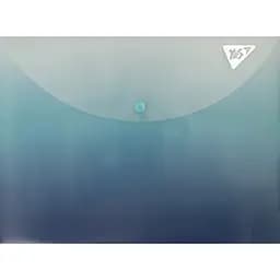 Папка-конверт Yes А4 Fusion на кнопке сине-голубая (492290)