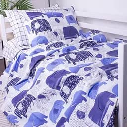 Простирадло MirSon Kids Time Бязь, 17-0133, Elephant - мініатюра 6