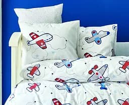 Дитячий набір в ліжечко для немовлят Karaca Home - Airship mavi блакитний (10 предметів) - мініатюра 3