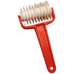 Скалка накатка нож ролик резак кондитерский для нарезки теста сеткой, Kitchette 83078