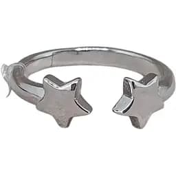 Срібне незамкнене кільце Qvaliz Зірки. 90101192 14,5