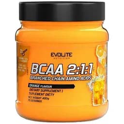 Аминокислота Evolite Nutrition BCAA 2:1:1 400 грамм Апельсин