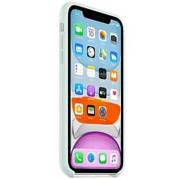 Чохол Silicone case AAA для Apple iPhone 11 Pro Max 6.5" Сиро-синій / Seafoam - мініатюра 2