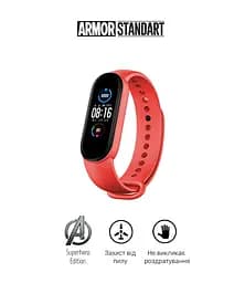 Ремінець ArmorStandart Superhero Edition для Xiaomi Mi Band 7/6/5 Iron Man Red (ARM57109) - мініатюра 2