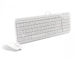 Комплект Fstyler Sleek Multimedia Comfort F1512 White клавіатура+миша A4Tech teh0020651 - мініатюра 2