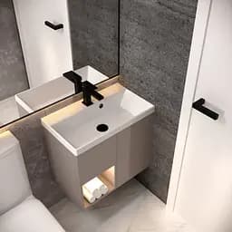 Раковина матова врізна Amidicon Rubicon 60 600x350 з литого каменю RUBICON_60_MAT, Білий матовий - мініатюра 7